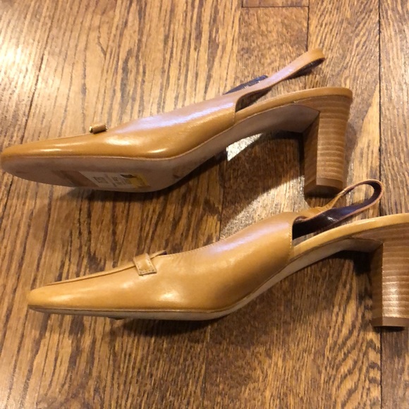 NWT Amalfi tan sling back 3” heel shoes Size 8 - Picture 4 of 7